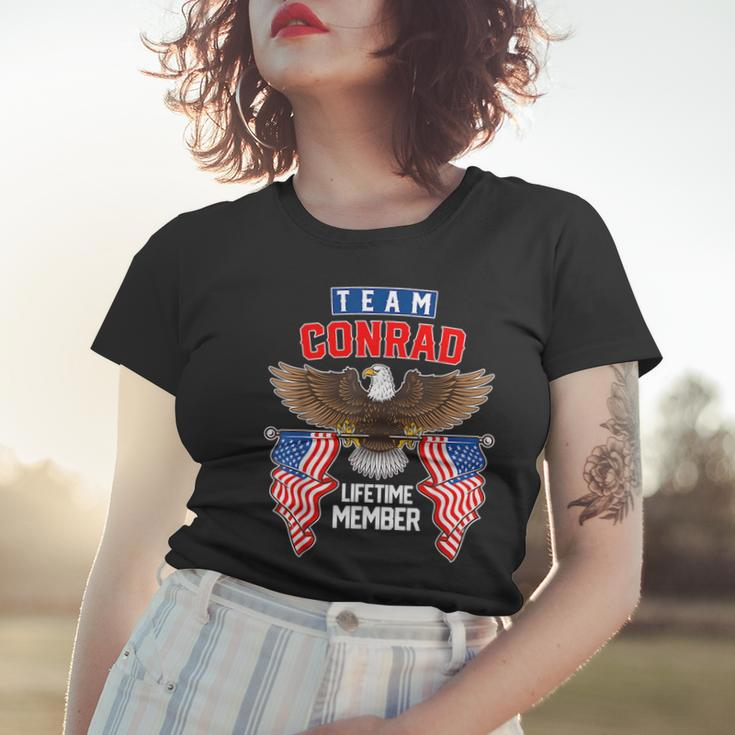 Vintage Team Conrad American Us Eagle Lifetime Membership Women T-shirt Gifts for Her