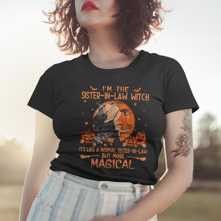 Women Vintage Cute Sister-In-Law Witch Halloween 2021 Funny Halloween 2021 Funny Gifts Women T-shirt Gifts for Her