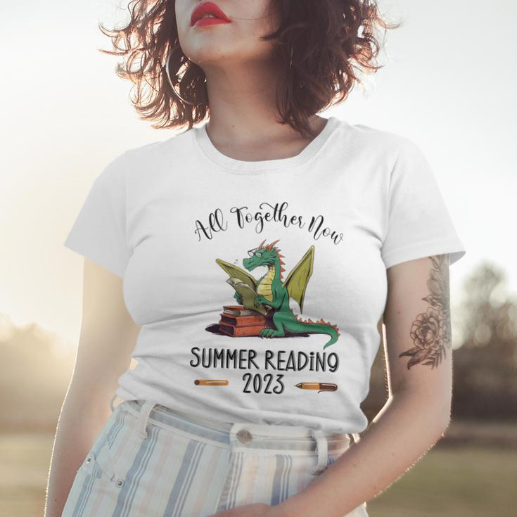 All Together Now Summer Reading 2023 Book Dragon Read Book Women T-shirt Gifts for Her