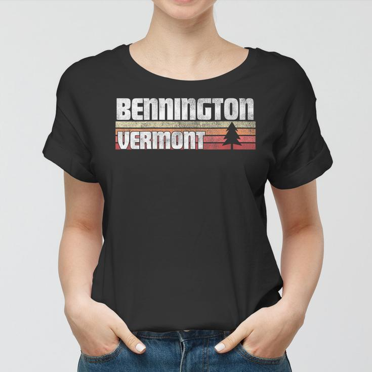 Bennington Vermont Vt Gift Retro Style Vintage 70S 80S 90S Women T-shirt