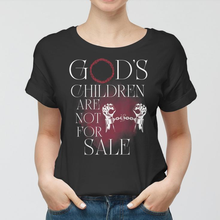 Gods Children Are Not For Sale Jesus Christ Christian Women Christian Gifts Women T-shirt