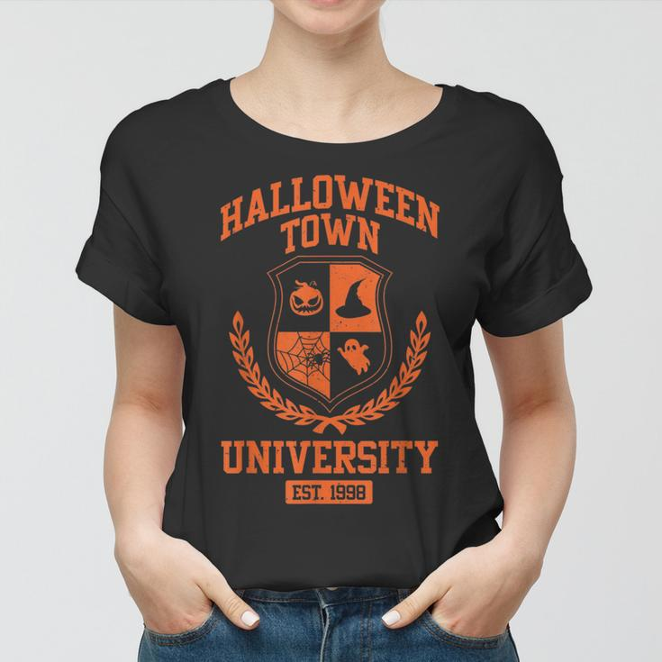 Halloween Town University Funny Teacher Student Costume Women T-shirt