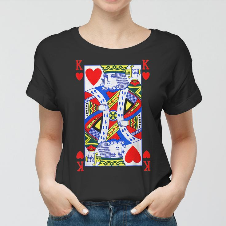 King Of Hearts | Funny Halloween Costume | Poker Women T-shirt