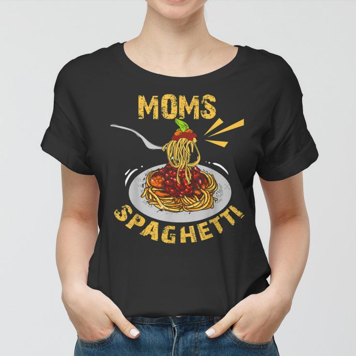 Moms Spaghetti Food Lovers Mothers Day Novelty Gift For Women Women T-shirt