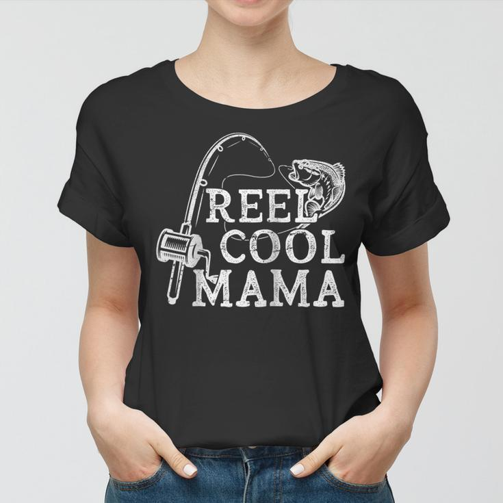 Retro Reel Cool Mama Fishing Fisher Mothers Day Gift For Women Women T-shirt