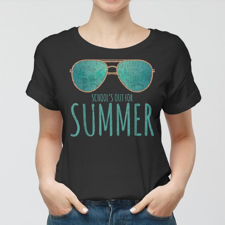 Schools Out Of Summer Happy Last Day Of School Vacation Women T-shirt