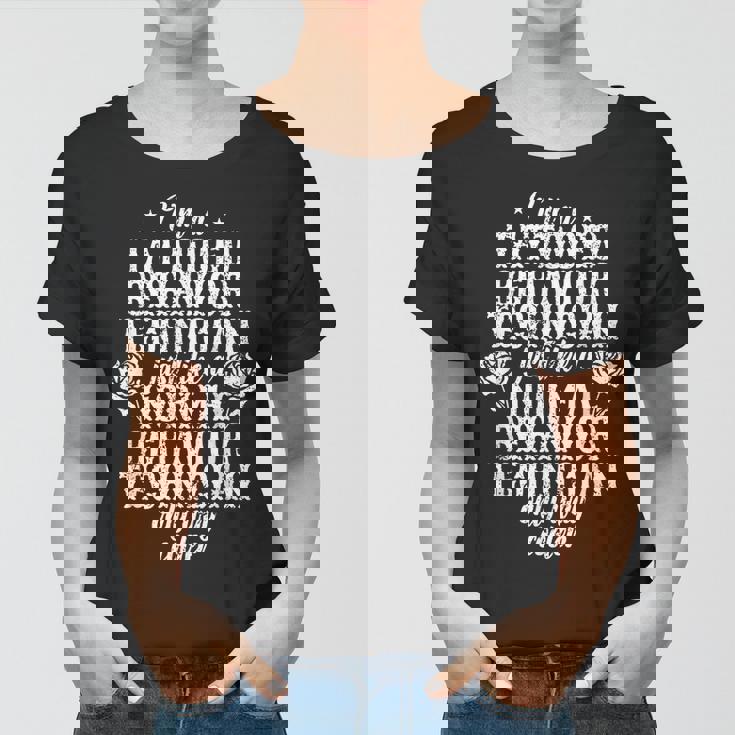 Tattooed Behavior Analyst Behavior Technician Women T-shirt