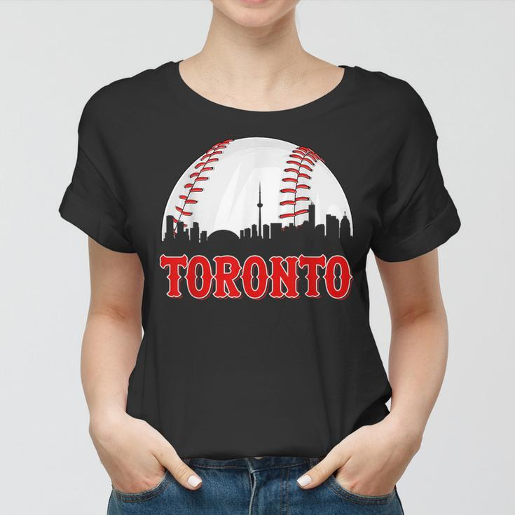 Vintage Toronto Baseball Men Women Player And Fans Baseball Funny Gifts Women T-shirt