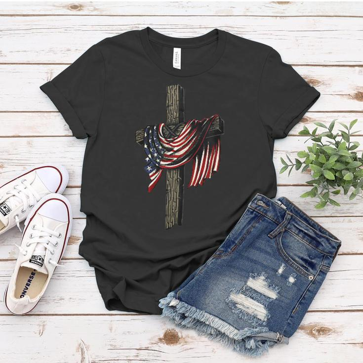 American By Birth Christian By Choice Dad By The Grace Women T-shirt Funny Gifts