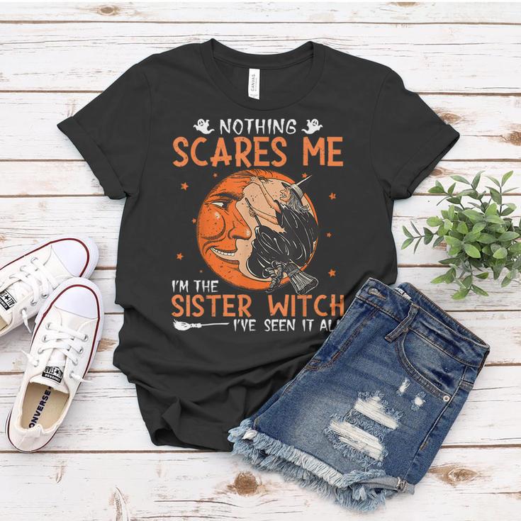 Funny Halloween Sayings Sister Witch Scary Halloween Gifts For Sister Funny Gifts Women T shirt Mazezy