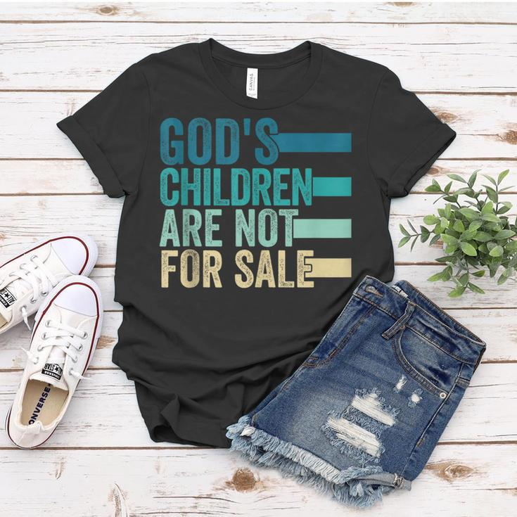 Gods Children Are Not For Sale Funny Quote Women T-shirt Unique Gifts