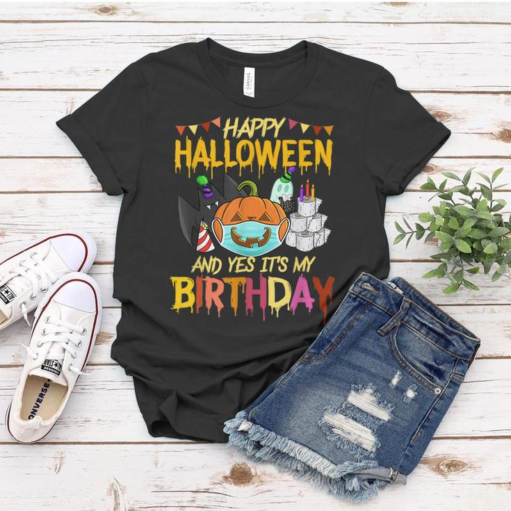 Happy Halloween Its My Birthday Born On 31St October Halloween Funny Gifts Women T-shirt Unique Gifts