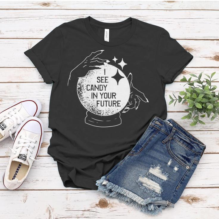 I See Candy In Your Future Girl Boy Gift Halloween Costume Halloween Funny Gifts Women T-shirt Unique Gifts
