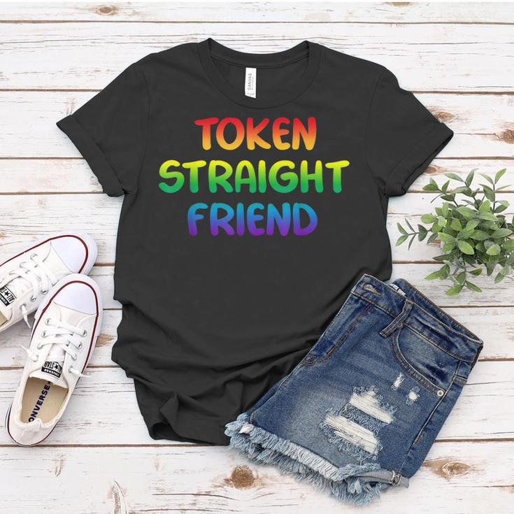 Token Straight Friend Rainbow Colors Lgbt Men Women Women T-shirt Funny Gifts