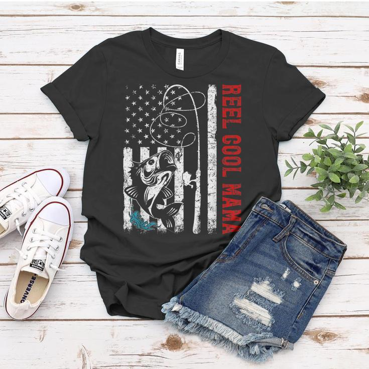 Usa Flag Reel Cool Mama Fishing Fisher Fisherman Gift For Women Women T-shirt Unique Gifts