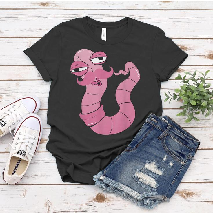 Youre Worm With A Mustache Funny Meme For Men Women Women T-shirt Funny Gifts