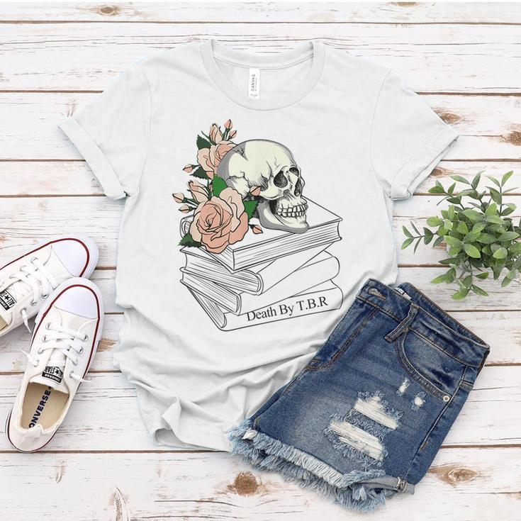 Death By Tbr | To Be Read - Tbr Pile Bookish Bibliophile Women T-shirt Unique Gifts