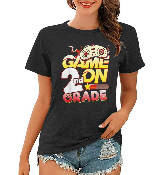 2Nd Grade Teacher & Student - Game On Video Controller   Gifts For Teacher Funny Gifts Women T-shirt
