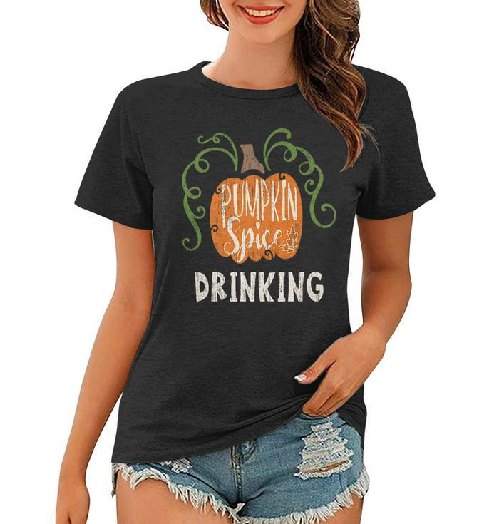 Drinking Pumkin Spice Fall Matching For Family Women T-shirt