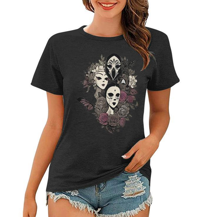 Funny Witch Sisters Vintage Spooky Vibes Halloween Party  Halloween Gifts Women T-shirt