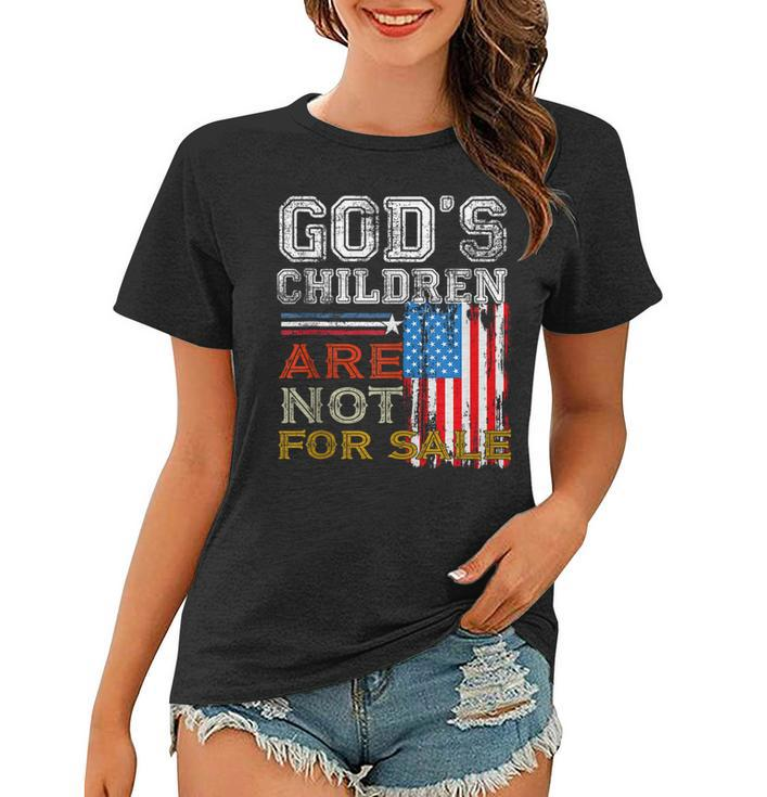 Gods Children Are Not For Sale Embracing Sound Of Freedom  Freedom Funny Gifts Women T-shirt