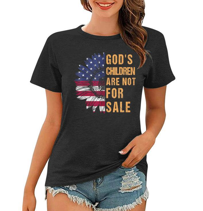 Gods Children Are Not For Sale Funny Political  Women T-shirt