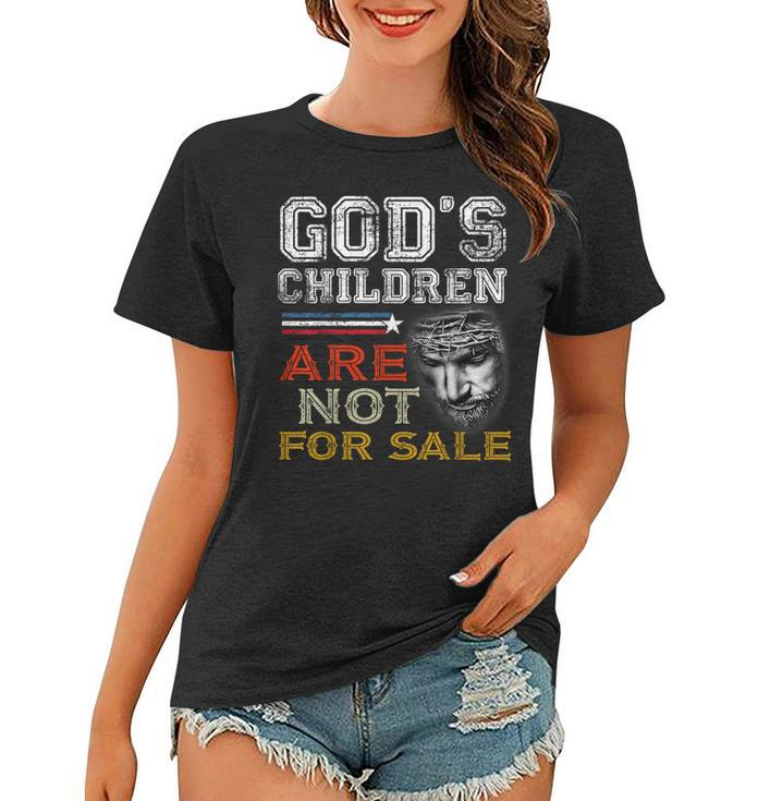 Gods Children Are Not For Sale Retro  Women T-shirt