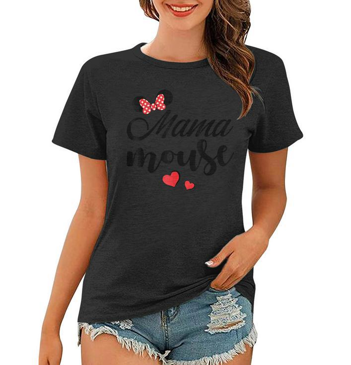 Mama Mouse  Mama Mouse Heart Funny Mama Mothers Day  Gift For Mens Gift For Women Women T-shirt