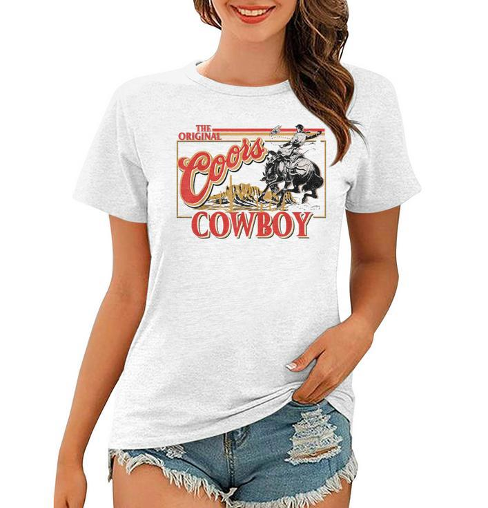 Punchy Cowboy Western Country Cattle Cowboy Cowgirl Rodeo  Women T-shirt