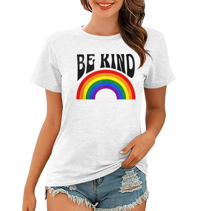 Rainbow Be Kind Movement Gay Pride Month 2023 Lgbtq  Women T-shirt