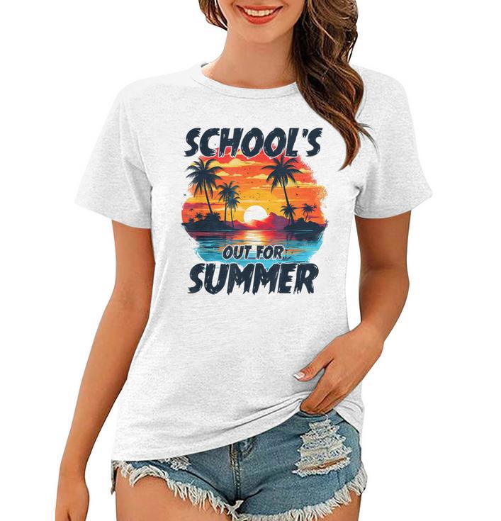 Retro Last Day Of Schools Out For Summer Teacher Boys Girls Women T-shirt