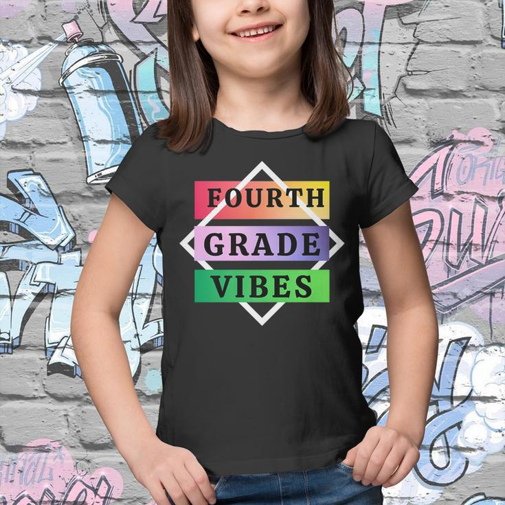Back To School 4Th Grade Vibes First Day Of School Teachers Youth T-shirt