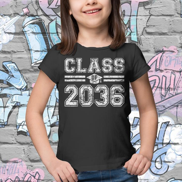 Class Of 2036 Grow With Me Graduation First Day Of School Youth T-shirt