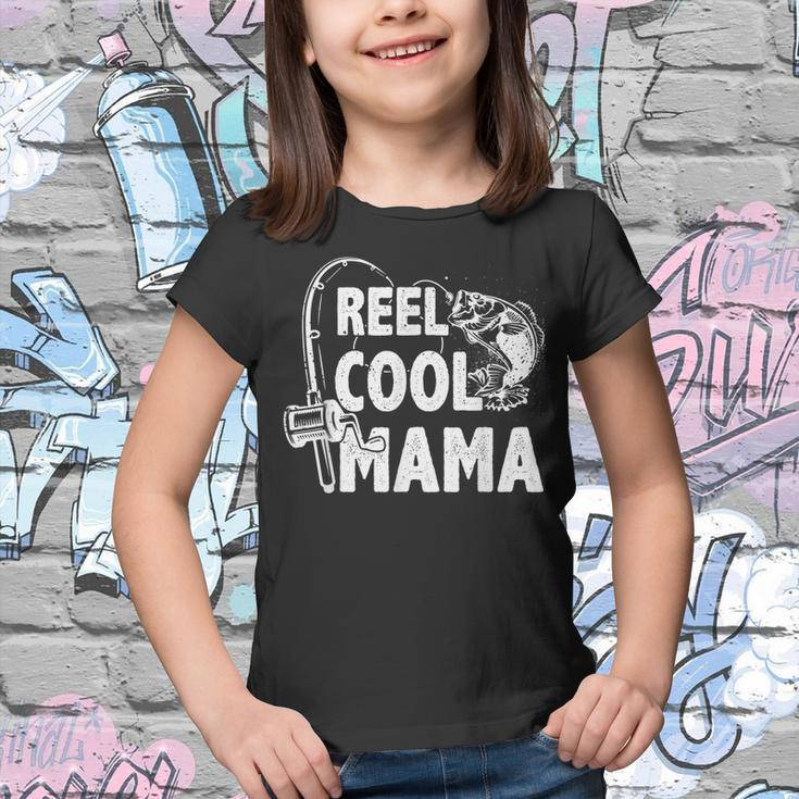 Family Lover Reel Cool Mama Fishing Fisher Fisherman Gift For Women Youth T-shirt