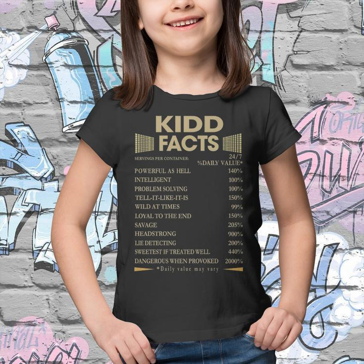 Kidd Name Gift Kidd Facts Youth T-shirt