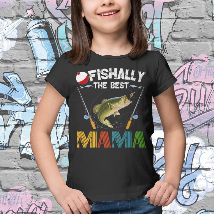 Ofishally The Best Mama Fishing Rod Mommy Funny Mothers Day Gift For Women Youth T-shirt