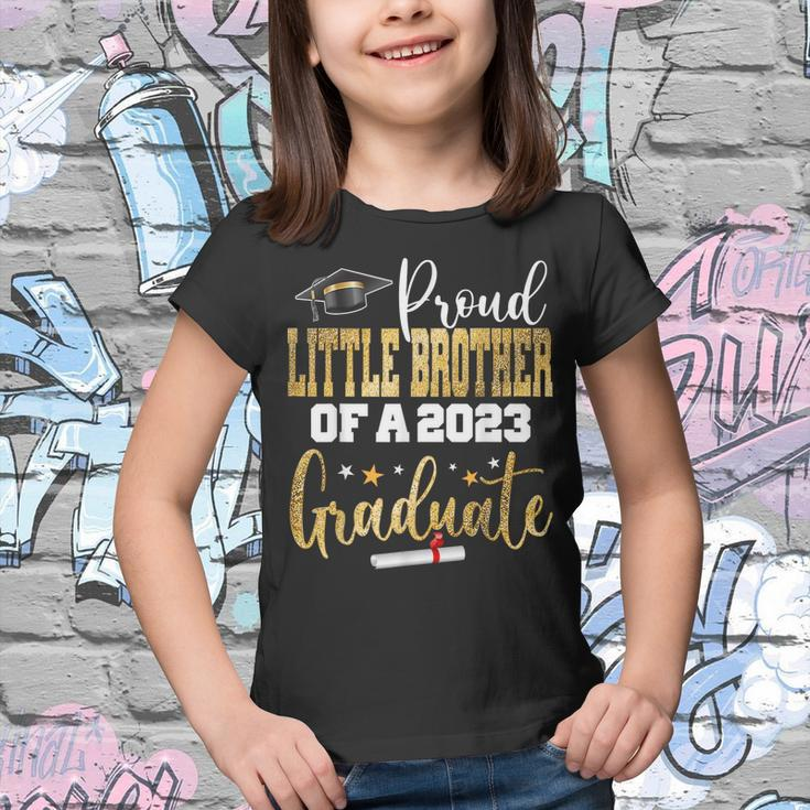 Proud Little Brother Of A 2023 Graduate Class Graduation Youth T-shirt