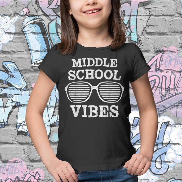 Teacher Student Middle School Vibes First Day Of School 2021 Gifts For Teacher Funny Gifts Youth T-shirt
