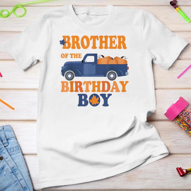 Brother Of The Pumpkin Truck 1St Birthday Boy Family Youth T-shirt