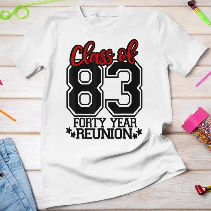 Class Of 1983 Group Reunion40 Year 83 School Spirit Youth T-shirt