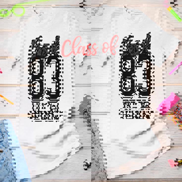 Class Of 1983 Group Reunion40 Year 83 School Spirit Youth T-shirt