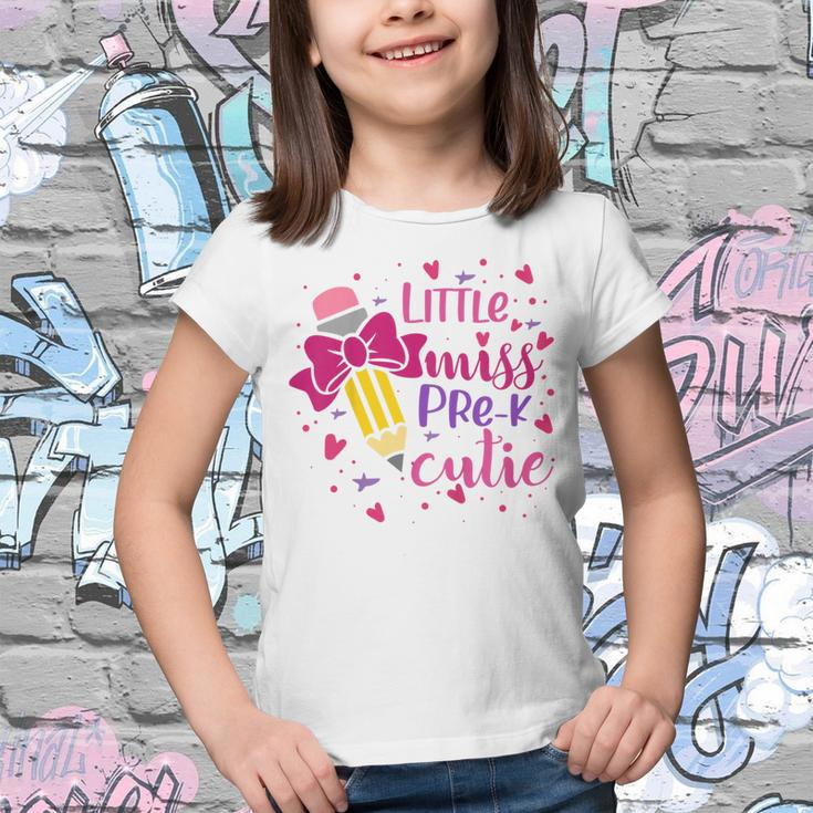 Kids Little Miss Pre-K Cutie Back To School Pre-K Baby Girl Top Youth T-shirt