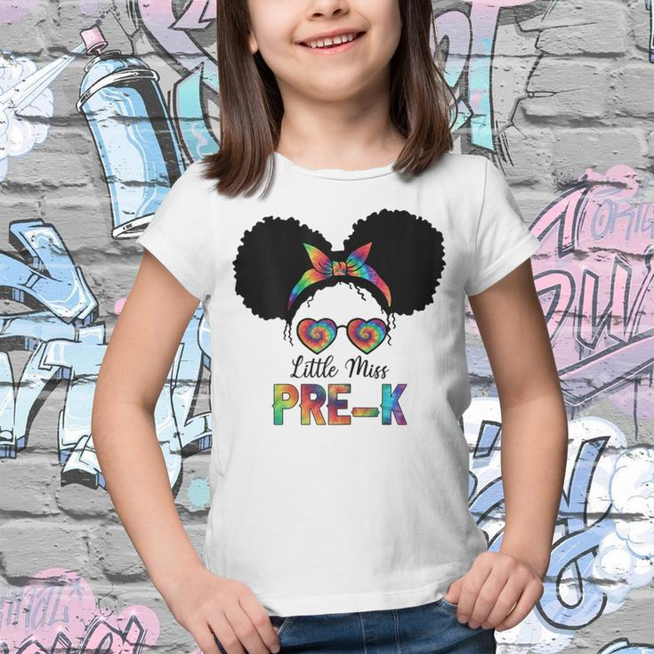 Little Miss Pre-K Black Girls Tie Dye Back To School Gifts Youth T-shirt