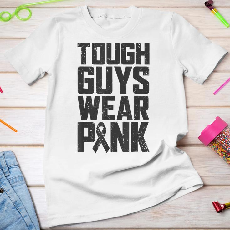 Tough Guys Wear Pink Breast Cancer Awareness Boys Youth T-shirt