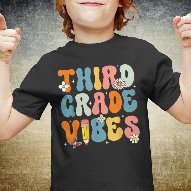 First Day Of School 3Rd Third Grade Vibes Back To School Third Grade Gifts Youth T-shirt