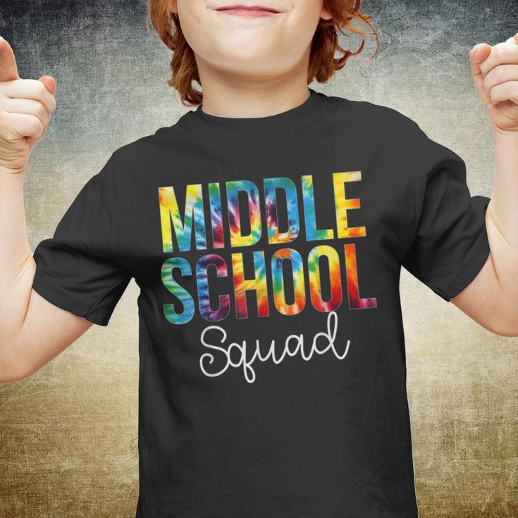 Middle School Squad Tie Dye Appreciation Day Back To School Youth T-shirt