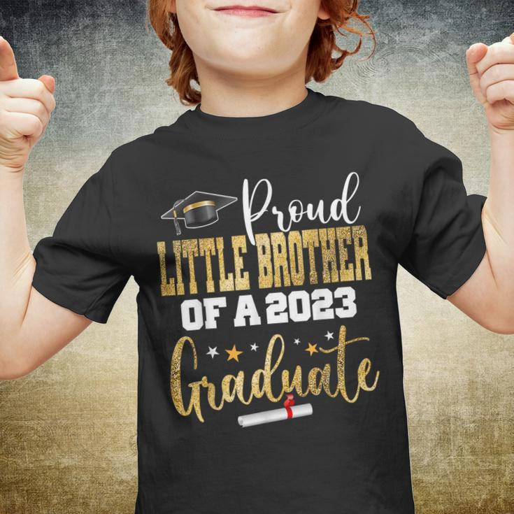Proud Little Brother Of A 2023 Graduate Class Graduation Youth T-shirt