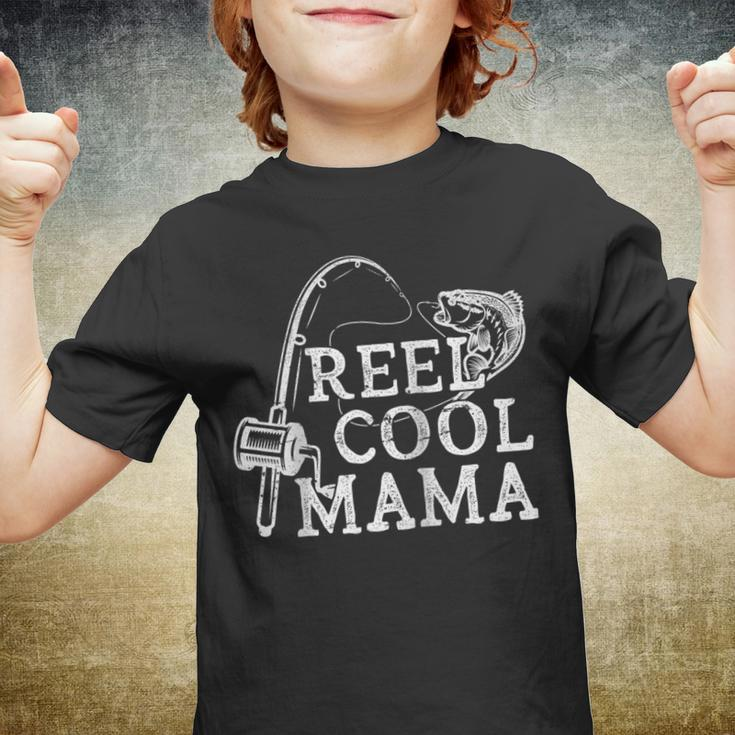 Retro Reel Cool Mama Fishing Fisher Mothers Day Gift For Women Youth T-shirt