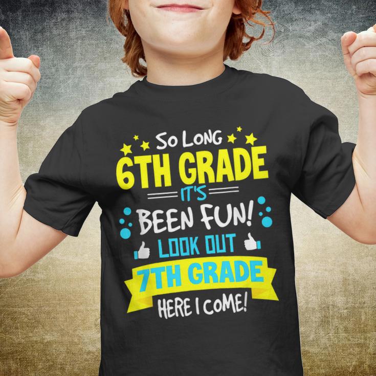 So Long 6Th Grade 7Th Grade Here I Come Graduation Gifts Youth T-shirt