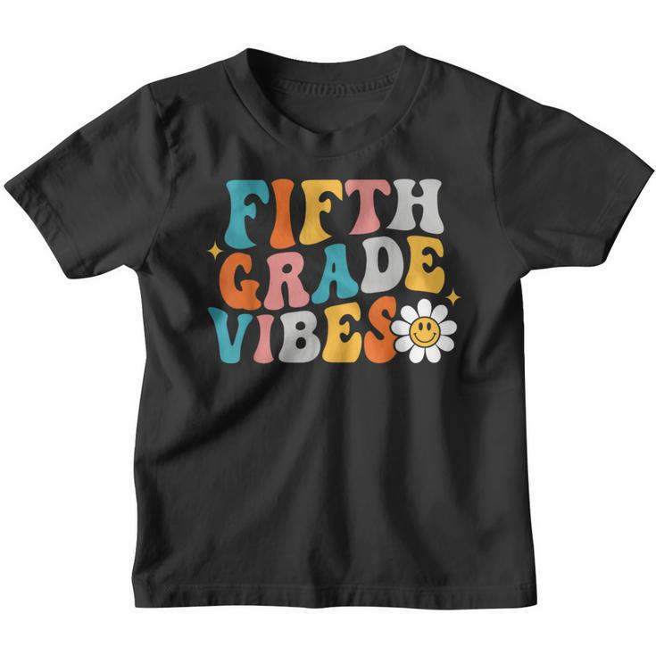 5Th Grade Vibes  Girl Boho Style Groovy Back To School  Boho Gifts Youth T-shirt